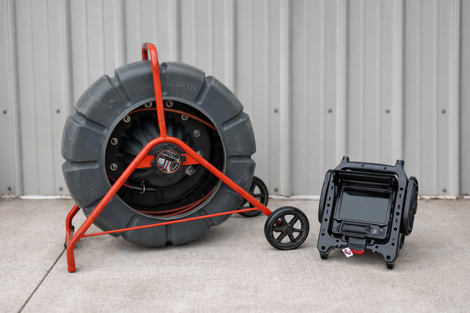 Professional sewer camera equipment